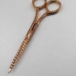 Bakır Rengi Taşlı Söz-Nişan Makası-MKS-1012