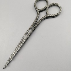 Gümüş Rengi Taşlı Söz-Nişan Makası-MKS-1013