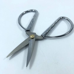 Gümüş Çiçek Detaylı Makas-MKS-1024