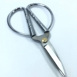 Gümüş Çiçek Detaylı Makas-MKS-1024