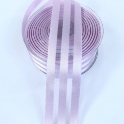 Lila Üç Çizgi Saten Süsleme Kurdelesi-MKUR-1004 Lila Üç Çizgi Saten Süsleme Kurdelesi-MKUR-1004