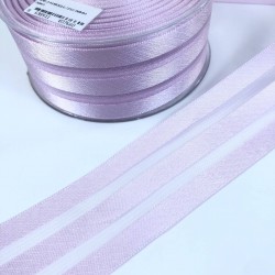 Lila Üç Çizgi Saten Süsleme Kurdelesi-MKUR-1004 Lila Üç Çizgi Saten Süsleme Kurdelesi-MKUR-1004