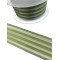 Yeşil Beş Çizgi Saten Süsleme Kurdelesi-MKUR-1009