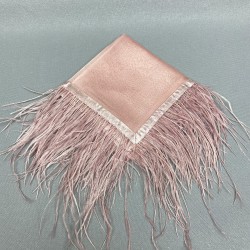Pudra Tüylü Gelin Halay Mendili-MND-105