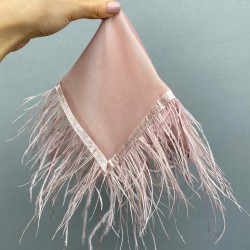 Pudra Tüylü Gelin Halay Mendili-MND-105