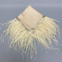 Bej Tüylü Gelin Halay Mendili-MND-107