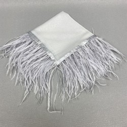 Gümüş Tüylü Gelin Halay Mendili-MND-109