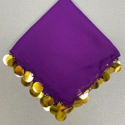 Mor Pullu Lüx Halay Mendili-MND-118