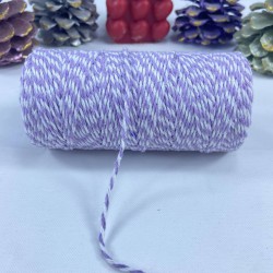 Lila Beyaz Rengarenk Marteniçka Süsleme Paketleme İpi 10 Metre-MTIP-1007