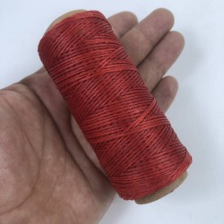 Kırmızı Renk Mumlu İp 10 Metre-MUM-1014