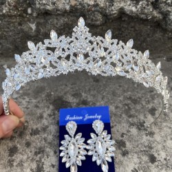 Clara Gümüş Gelin Kına Tacı Özel Gün Aksesuar Kadın Taç Ve İnce Mekik Küpe Takımı-NEWTAC-22 Clara Gümüş Gelin Kına Tacı Özel Gün Aksesuar Kadın Taç Ve İnce Mekik Küpe Takımı-NEWTAC-22