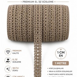 Vizon Nexlora &Ouml;rg&uuml; Dokulu Dekoratif Şerit &ndash; Premium El İşi S&uuml;sleme 1 Metre-NEXLORA-4