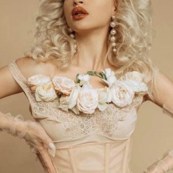 Krem Dirsek Boy Parti Eldiveni Kostüm Aksesuarı-NIKAHTAKIMI-103