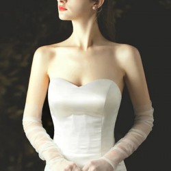 Tüllü Kostüm Aksesuarı Gelin Eldiveni Kostüm Aksesuarı-NIKAHTAKIMI-105