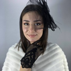 Dantelli Gelin Eldiveni Ve Siyah Vualet Takımı-NIKAHTAKIMI-15