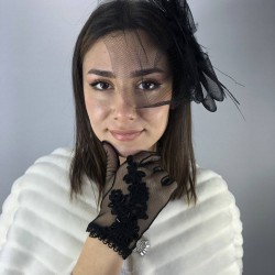 Pullu Gelin Eldiveni Ve Siyah Vualet Takımı-NIKAHTAKIMI-16