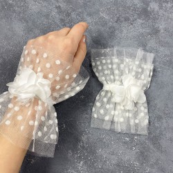 Hera Beyaz Çift Bilek Gelin Aksesuarı-NIKAHTAKIMI-163