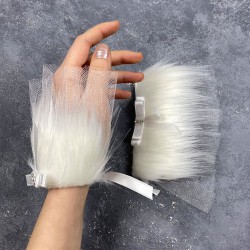 Sina Fiyonklu Beyaz Çift Bileklik Gelin Aksesuarı-NIKAHTAKIMI-169