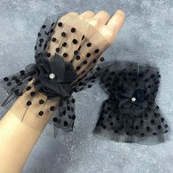 Hera Taşlı Siyah Çift Bilek Gelin Aksesuarı-NIKAHTAKIMI-170