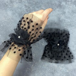 Hera Taşlı Siyah Çift Bilek Gelin Aksesuarı-NIKAHTAKIMI-170