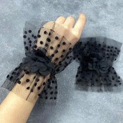 Hera Siyah Çift Bilek Gelin Aksesuarı-NIKAHTAKIMI-172