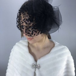 Siyah Puantiyeli Gelin Vualeti-NIKAHTAKIMI-2