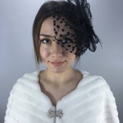 Siyah Puantiyeli Gelin Vualeti-NIKAHTAKIMI-2