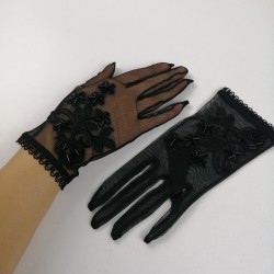 Siyah Pullu Eldiven-NKH-1025