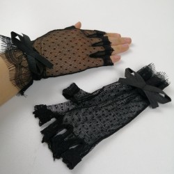 Siyah Kısa Puantiyeli Eldiven-NKH-1026