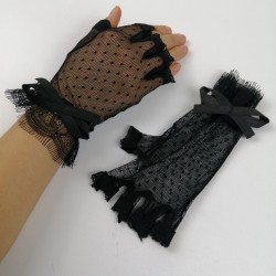 Siyah Kısa Puantiyeli Eldiven-NKH-1026