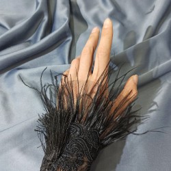 Siyah Tüylü Bileklik-NKH-1030