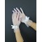 Beyaz İri Fiyonklu Gelin Eldiveni-NKH-1062