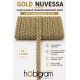 Gold Nuvessa Hasır &Ccedil;apraz Tasarım Dekoratif Şerit 1 Metre Paketleme S&uuml;sleme Şeridi-NUVESSA-4