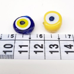 Renkli Yassı Dana Gözü Nazar Boncuğu-NZR-1020