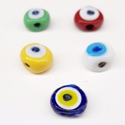 Renkli Yassı Dana Gözü Nazar Boncuğu-NZR-1020