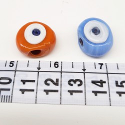 Renkli Yassı Dana Gözü Nazar Boncuğu-NZR-1021