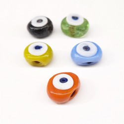 Renkli Yassı Dana Gözü Nazar Boncuğu-NZR-1021