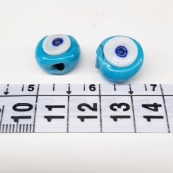 Mavi Yassı Dana Gözü Nazar Boncuğu-NZR-1023