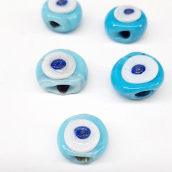 Mavi Yassı Dana Gözü Nazar Boncuğu-NZR-1023