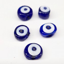 Koyu Mavi Yassı Dana Gözü Nazar Boncuğu-NZR-1024