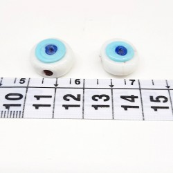 Beyaz Mavi Dana Gözü Nazar Boncuğu-NZR-1029