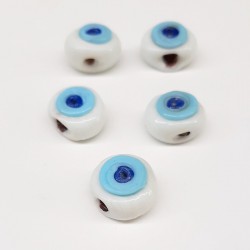 Beyaz Mavi Dana Gözü Nazar Boncuğu-NZR-1029