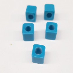 Mavi Plastik Küp Takı Boncuğu-NZR-1033