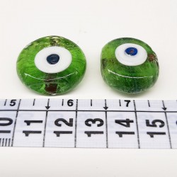 Yeşil Cam Dana Gözü Nazar Boncuğu-NZR-1038