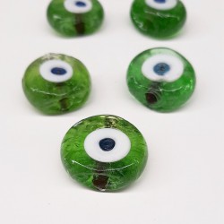 Yeşil Cam Dana Gözü Nazar Boncuğu-NZR-1038
