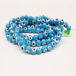 Mavi Beyaz Cam Nazar Boncuğu-NZR-1057