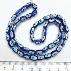 Mavi Renk Silindir Nazar Boncuğu-NZR-1063