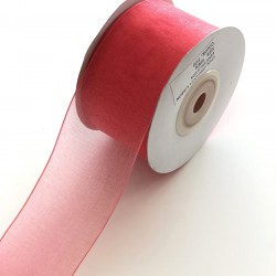 Nar Çiçeği Rengi Organze Kurdele 4 cm-ORG-1000