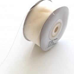 Krem Rengi Organze Kurdele 3 cm-ORG-1006 Krem Rengi Organze Kurdele 3 cm-ORG-1006