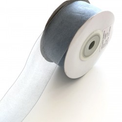 Gri Organze Kurdele 3 cm-ORG-1011